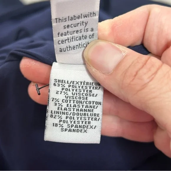 Diane Von Furstenberg Navy Blue Ruched Cap Sleeve Cocktail Dress - Picture 12 of 16